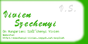 vivien szechenyi business card